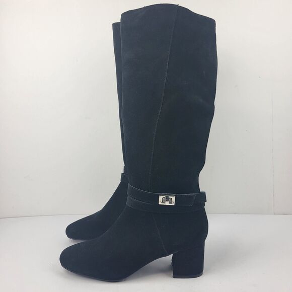 BLONDO ASHLEY Waterproof Knee High Boot Faux leather suede Black 8.5M - Picture 2 of 15